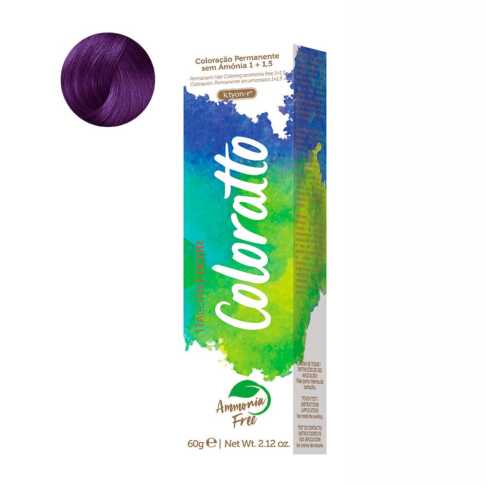 Coloração Sem Amônia Coloratto 60g Purple 0.20