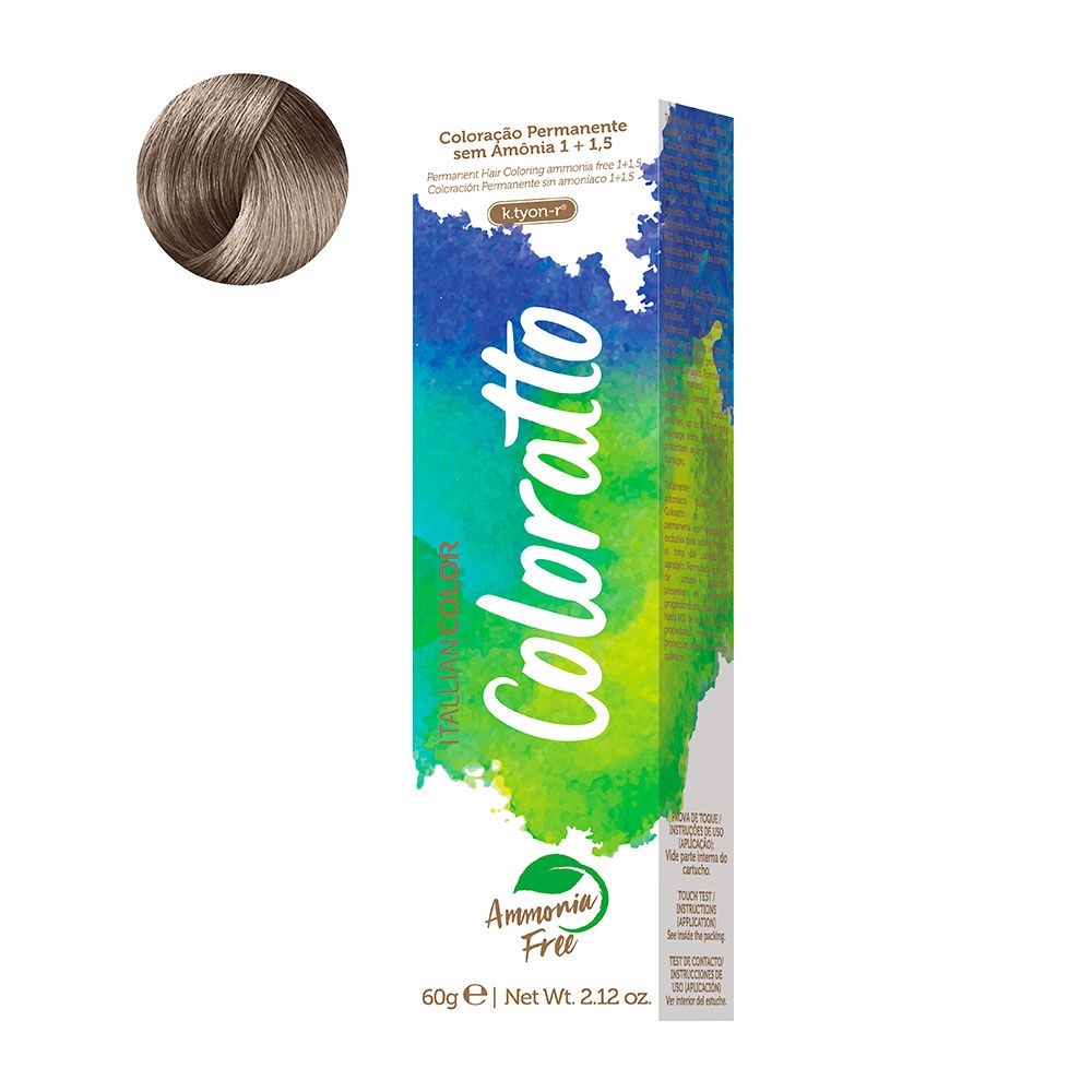 Coloração Sem Amônia Coloratto 60g Louro Platina Violet 10.2
