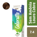 Coloração Sem Amônia Coloratto 60g Louro Cobre 7.4