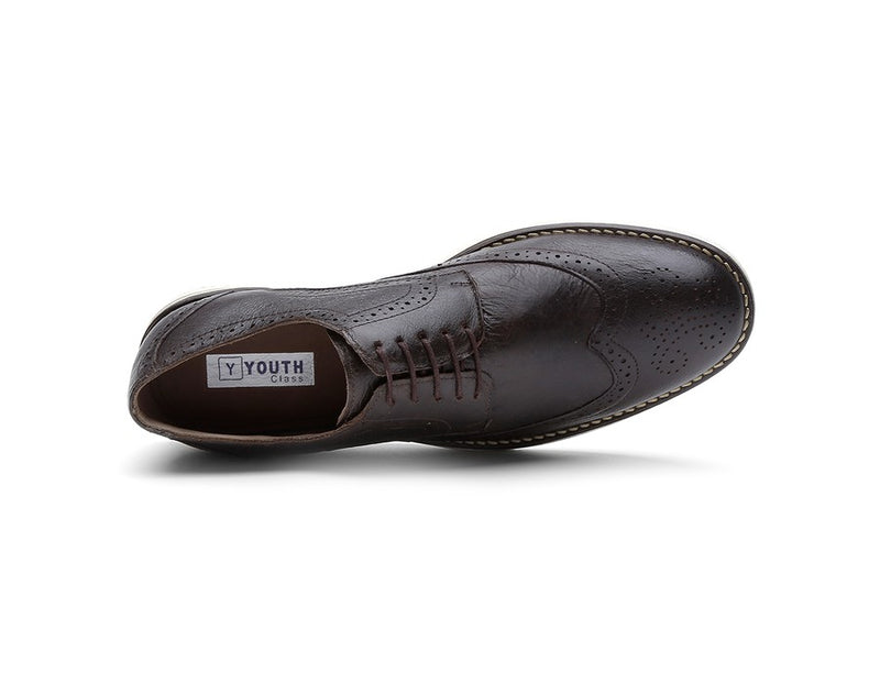 Sapato Casual Oxford Masculino Couro Fóssil Preto 206