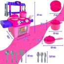 Cozinha Infantil Completa Com Pia Fogão Forno E Utensílios