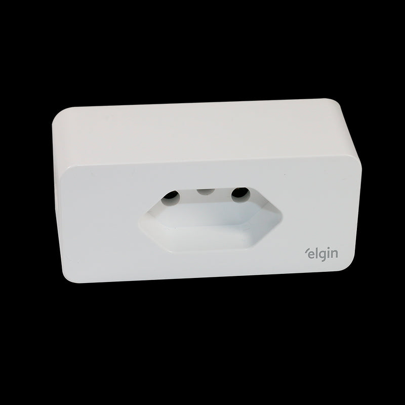 Plugue De Tomada Inteligente Wifi 10a Bivolt Branco - 48plugwifi10