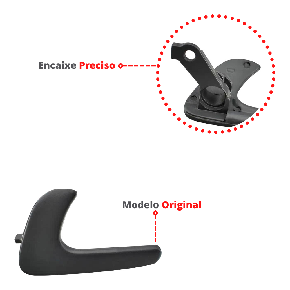 4 Gatilho Interno Puxador Alavanca Da Maçaneta Gol 99 A 05 - UN / 4