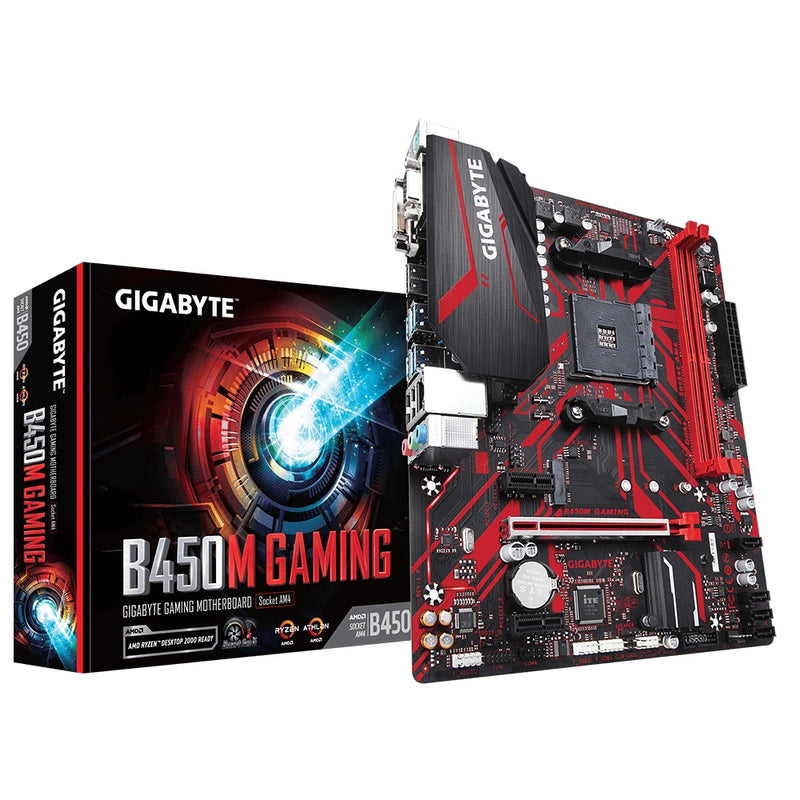 Placa-mãe Gigabyte B450 Gaming, Am4 2xddr4(máx 64gb),4 Sata,1 M.2, Hdmi/vga/dvi-d 2xusb 3.2, 4xusb 2.0