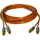 Cabo 2 + 2rca 3m Dupla Blindagem Laranja Oxygen