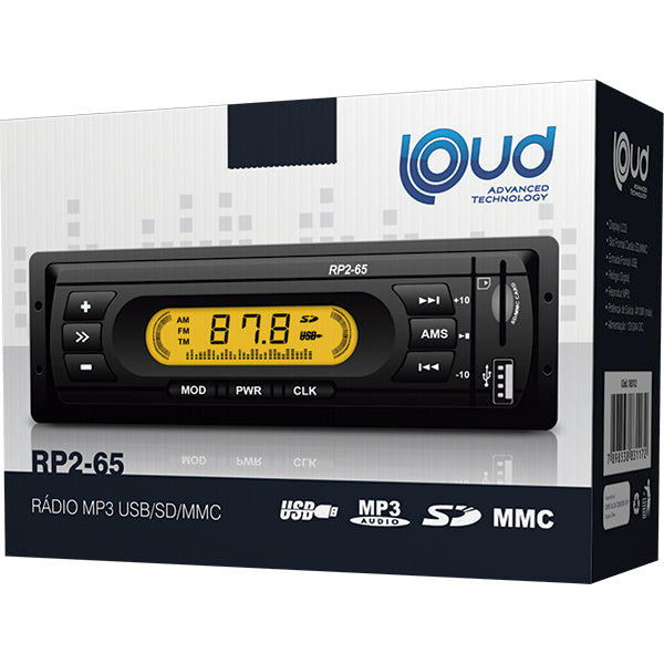 Radio Mp3 Usb/sd/mmc Fm Rp2-65 Loud