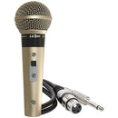 Microfone Profissional Sm58 P4* Champanhe Acompanha Cabo De 5 Metros