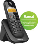 Ramal P/ Telefone Sem Fio Digital C/ Identificador De Chamadas Ts 3111 Preto 4123111