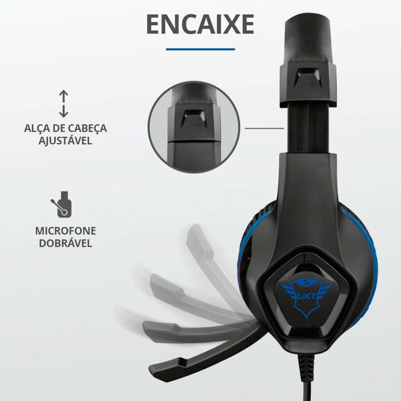 Headset Gamer Trust GXT 404 Rana Blue 23309i