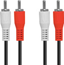CABO 2 RCA X 2 RCA 1.5 METROS - 2RCA-15 - PC / 10