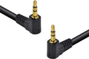 Cabo De áudio P2 X P2 (3.5 Stereo) 1.5 Metros 2 Conectores De 90 Graus - 35sa90-15 - PC / 10