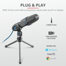 Microfone Trust Mico USB Ajustável com Tripé 23790i