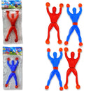 Kit 8 Boneco Ninja Que Gruda Na Parede Vidro Geleca Cartela