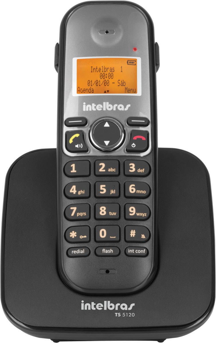 Telefone Sem Fio C/ Id E C/ Entrada Para Fone De Ouvido Ts 5120 Preto 4125120