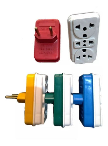 Adaptador de 3 tomadas