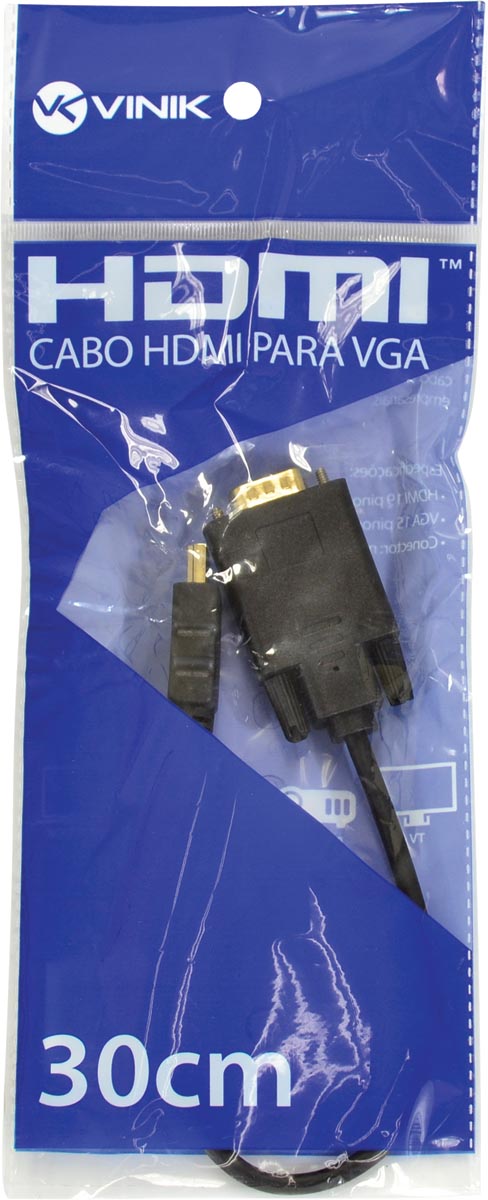 CABO CONVERSOR HDMI X VGA 1080I 30CM