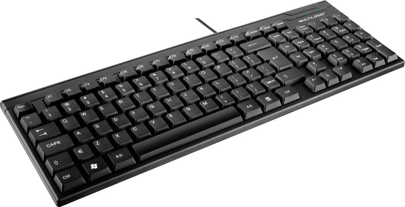 TECLADO BÁSICO SLIM LASER USB PRETO TC193