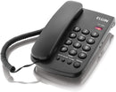 Telefone Com Fio - Chave De Bloqueio - Indicação Luminosa De Chamada - Tcf 2000 Preto