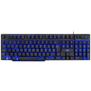 Teclado Gamer Hydra 107 Teclas + 12 Multimídia Com Led 3 Cores Sensacao Tecla Mecanica - Gt1000