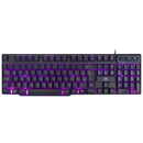 Teclado Gamer Hydra 107 Teclas + 12 Multimídia Com Led 3 Cores Sensacao Tecla Mecanica - Gt1000