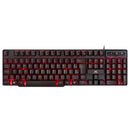 Teclado Gamer Hydra 107 Teclas + 12 Multimídia Com Led 3 Cores Sensacao Tecla Mecanica - Gt1000