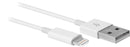 CABO LIGHTING IPHONE 8 PINOS RECARREGA E TRANSFERE DADOS PARA IPHONE, IPOD, IPAD - WI256 BRANCO