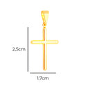 Corrente Grumet Fecho Gaveta 2,5mm - 6g - 70 Cm + Pingente Placa Tudo Posso Naquele Que Me Fortalece - 2,0 X 1,2 Cm
