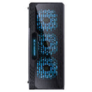 GABINETE GAMER LUMIA COM LATERAL ACRÍLICA PRETO 3 X FAN FRONTAL RGB E COVER DE FONTE