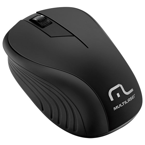 Mouse Wireless Mo212 Wave S/ Fio Preto Multilaser