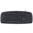 TECLADO MULTIMIDIA USB DYNAMIC 107 TECLAS + 20 TECLAS MULTIMIDIA ABNT2 RESISTENTE À ÁGUA 1.8M PRETO - DT140