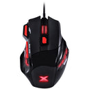 Mouse Gamer Vx Gaming Black Widow 2400 Dpi Ajustavel E 06 Botoes Preto Com Vermelho Usb - Gm102
