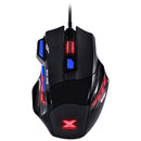 Mouse Gamer Vx Gaming Black Widow 2400 Dpi Ajustavel E 06 Botões Preto Com Azul Usb - Gm104