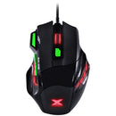 Mouse Gamer Vx Gaming Black Widow 2400 Dpi Ajustavel E 06 Botões Preto Com Verde Usb - Gm106