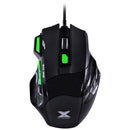 Mouse Gamer Vx Gaming Black Widow 2400 Dpi Ajustavel E 06 Botões Preto Com Verde Usb - Gm106
