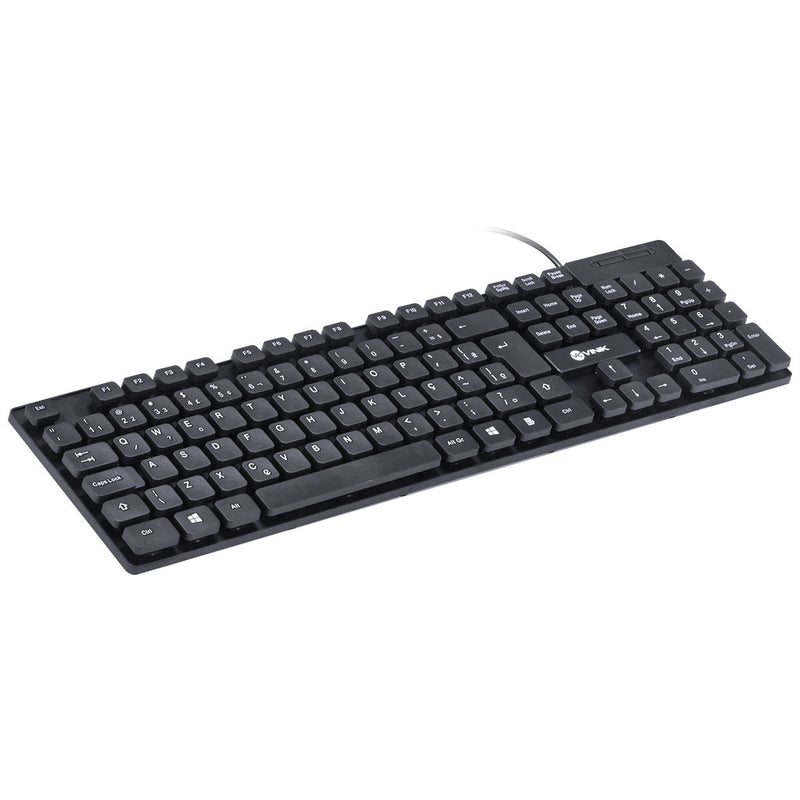 Teclado Usb Dynamic Chocolate Abnt2 Cabo 1.8m Preto - Vinik - Dt160