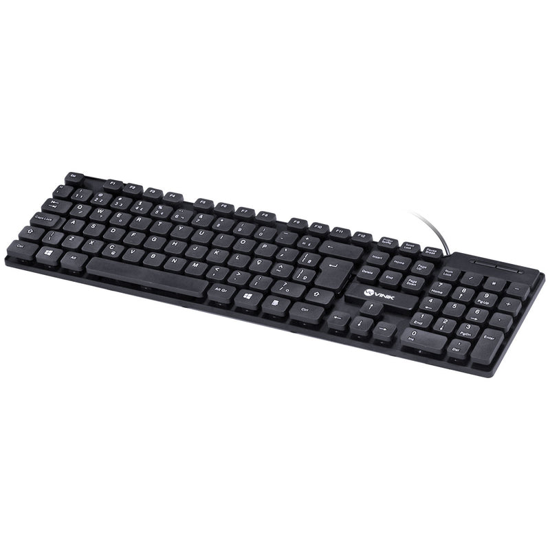 Teclado Usb Dynamic Chocolate Abnt2 Cabo 1.8m Preto - Vinik - Dt160