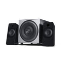 Caixa De Som 2.1 30w Rms Grade Metal Preta E Prata Sp262