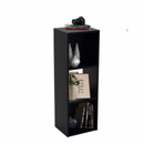 Estante De Livros 3 Nichos Em Mdf Preto