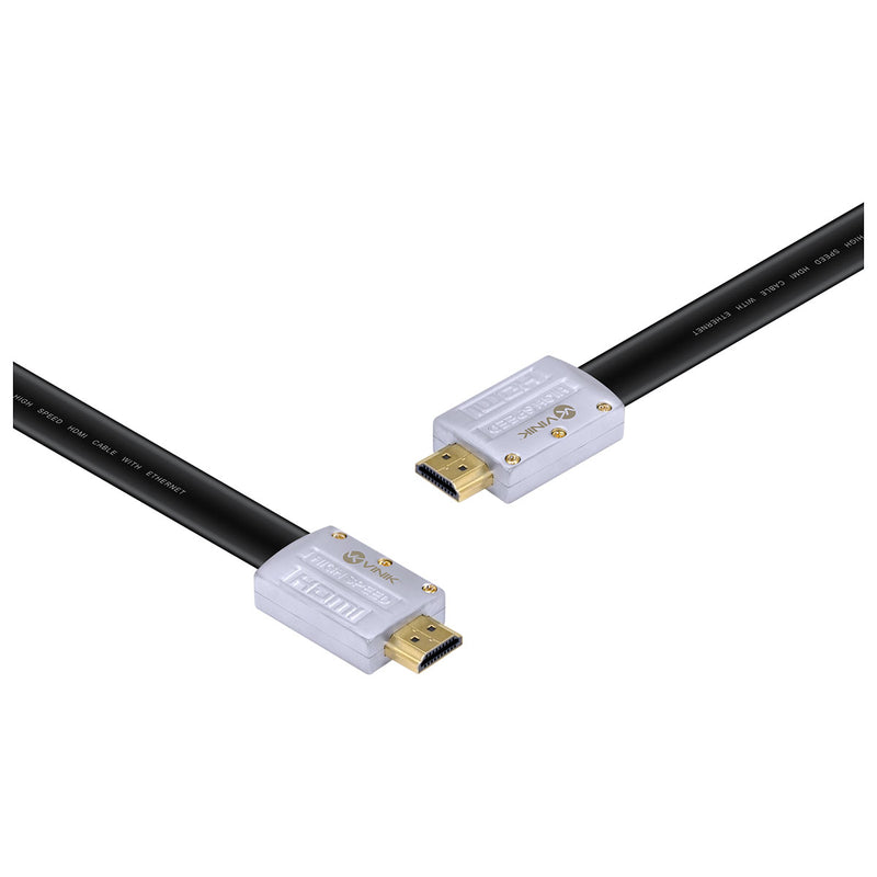 CABO HDMI 2.0 4K ULTRA HD 3D CONEXÃO ETHERNET FLAT COM CONECTOR DESMONTÁVEL 5 METROS - H20FL-5