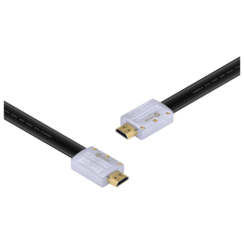 CABO HDMI 2.0 4K ULTRA HD 3D CONEXÃO ETHERNET FLAT COM CONECTOR DESMONTÁVEL 10 METROS - H20FL-10