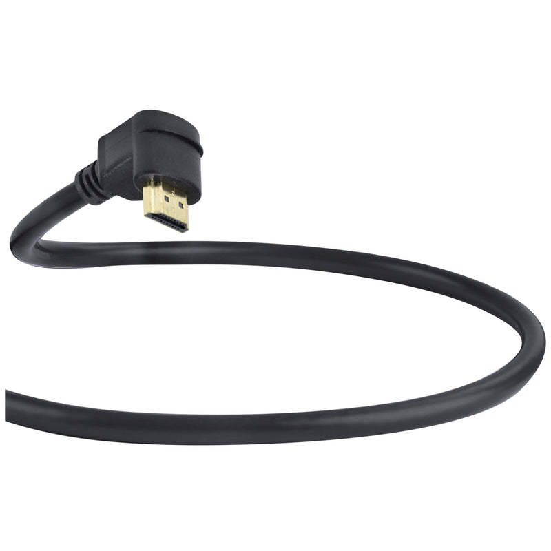 CABO HDMI 2.0 4K ULTRA HD 3D CONEXÃO ETHERNET COM 01 CONECTOR 90º 2 METROS - H2090-2