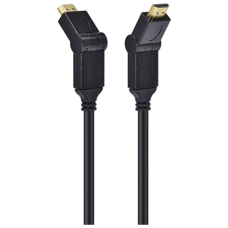 CABO HDMI 2.0 4K ULTRA HD 3D CONEXÃO ETHERNET CONECTORES 180° 2 METROS - H20B180-2