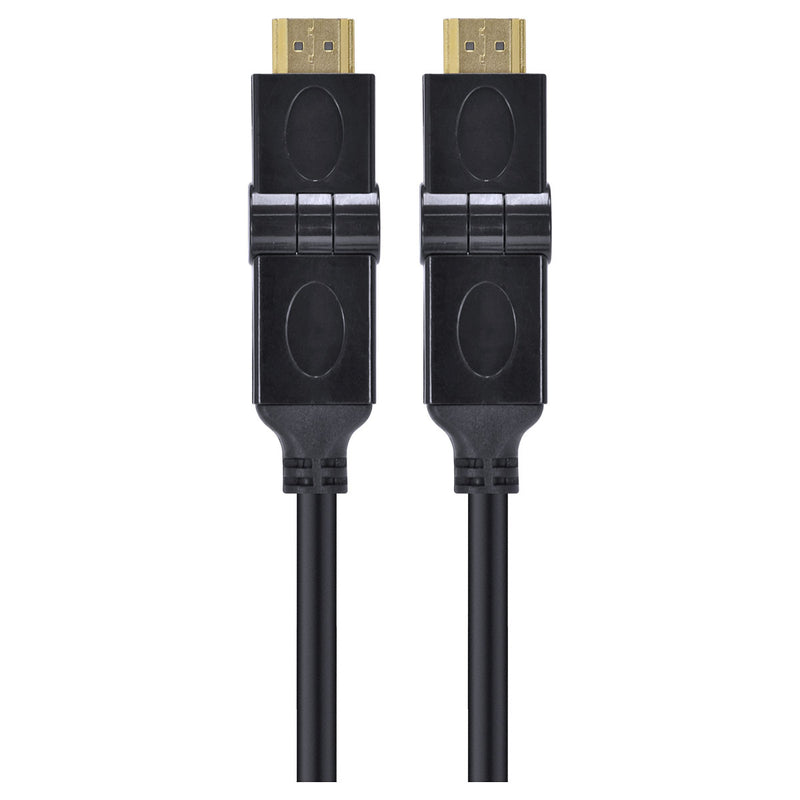 CABO HDMI 2.0 4K ULTRA HD 3D CONEXÃO ETHERNET CONECTORES 180° 2 METROS - H20B180-2