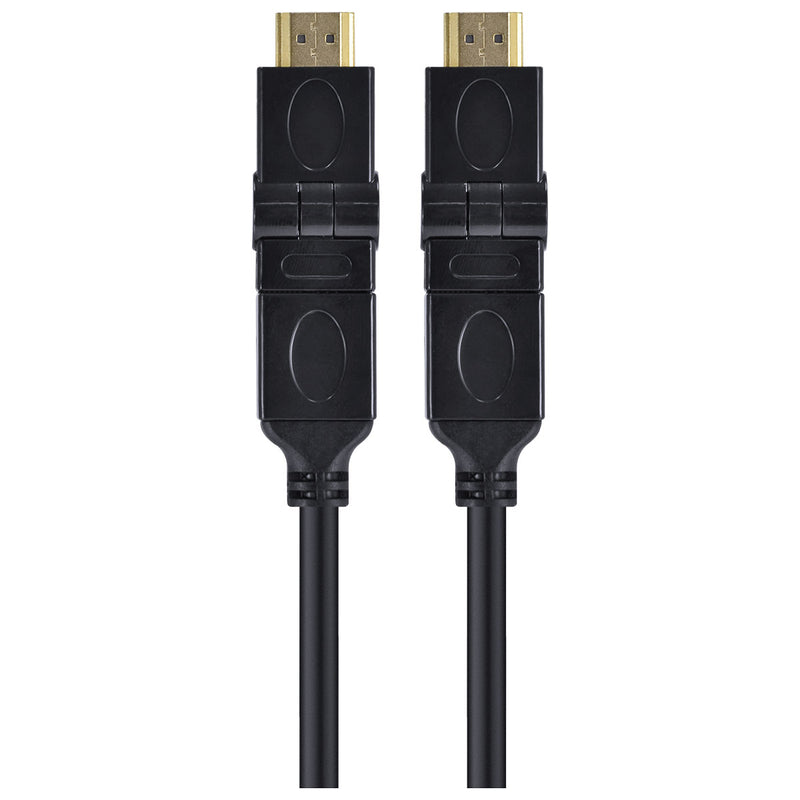 CABO HDMI 2.0 4K ULTRA HD 3D CONEXÃO ETHERNET CONECTORES 360° 2 METROS - H20B360-2