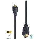 CABO HDMI 2.0 PARA MICRO HDMI 4K ULTRA HD 3D CONEXÃO ETHERNET 2 METROS - H20MC-2