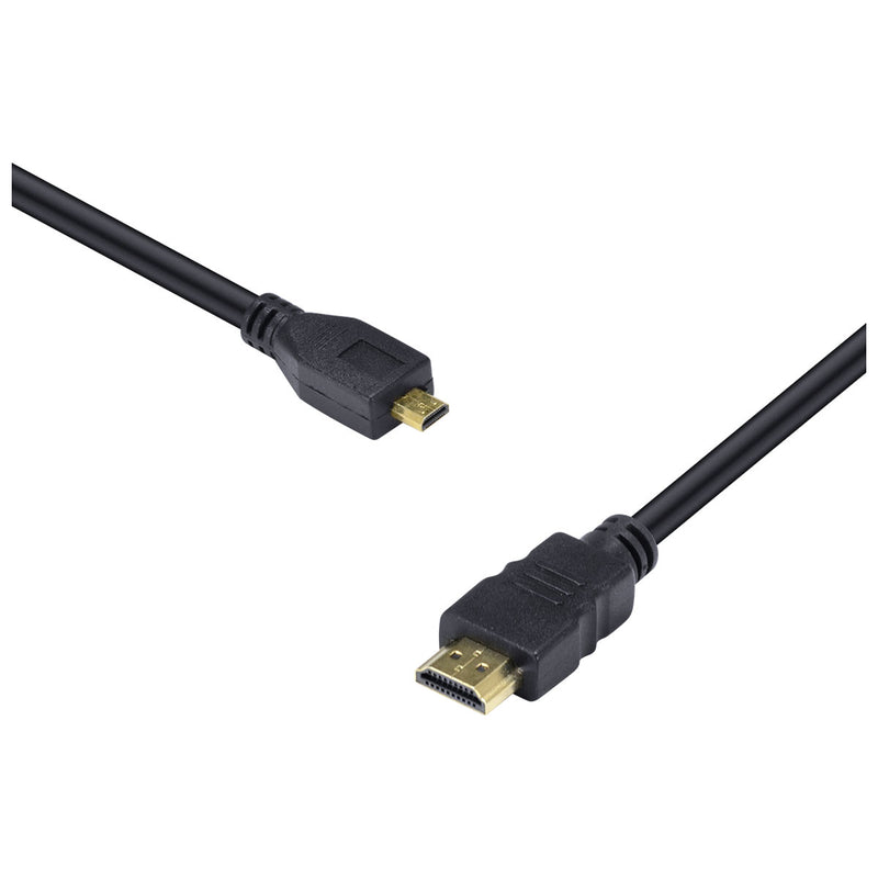 CABO HDMI 2.0 PARA MICRO HDMI 4K ULTRA HD 3D CONEXÃO ETHERNET 2 METROS - H20MC-2