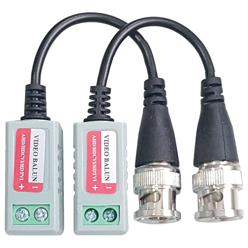 VIDEO BALUN COM EXTENSÃO PASSIVO HD BNC X CABO LAN UTP (PAR)