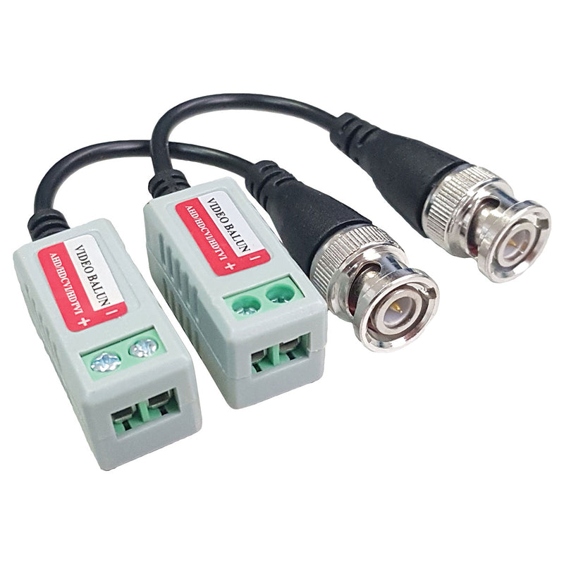 VIDEO BALUN COM EXTENSÃO PASSIVO HD BNC X CABO LAN UTP (PAR)