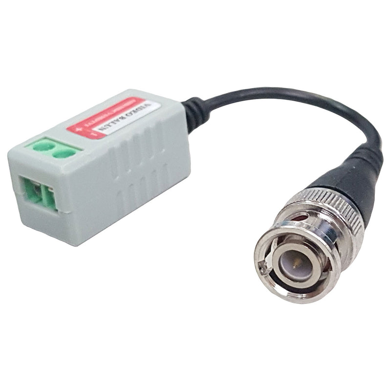 VIDEO BALUN COM EXTENSÃO PASSIVO HD BNC X CABO LAN UTP (PAR)