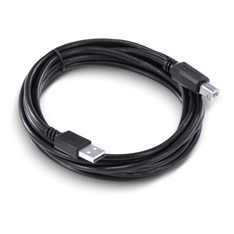 Cabo Para Impressora Usb A 2.0 Macho Para Usb B 2.0 Macho 28awg Puro Cobre 3 Metros - Puabm2-3